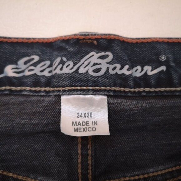 Eddie Bauer Men's Slim Fit Medium Wash Size 34/30 Blue Jeans - Picture 3 of 15